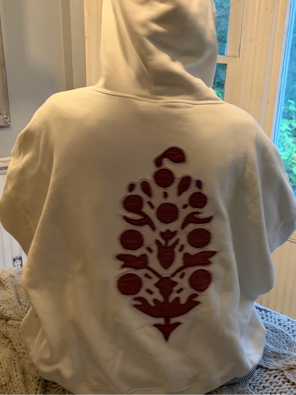 FP Movement by Free People SPRINT TO THE FINISH LOGO HOODIE in White Combo